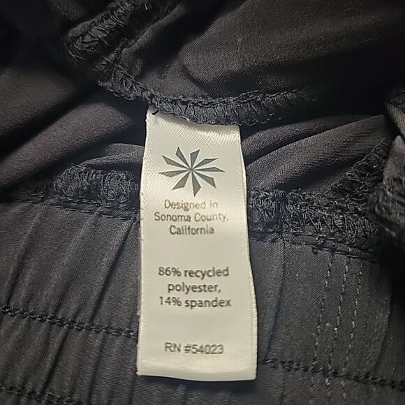 Athleta La Viva Capri Womens Joggers Sz 2 Black Cropped Stretch Pants 63791 - Picture 4 of 11